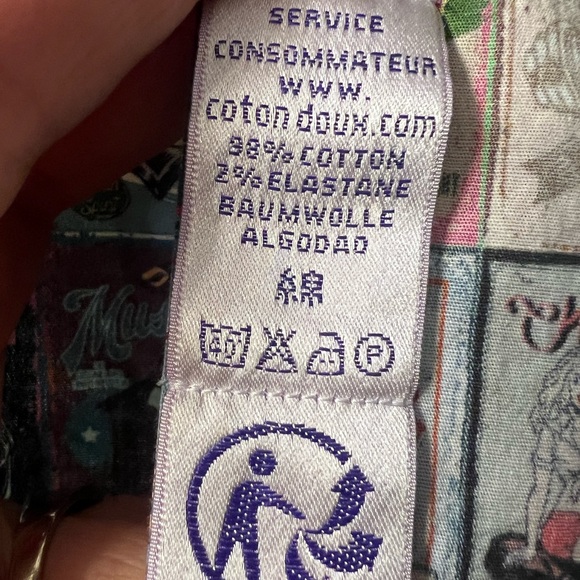 Cotton Doux vintage poster slim fit shirt size 43/17 - Picture 6 of 9